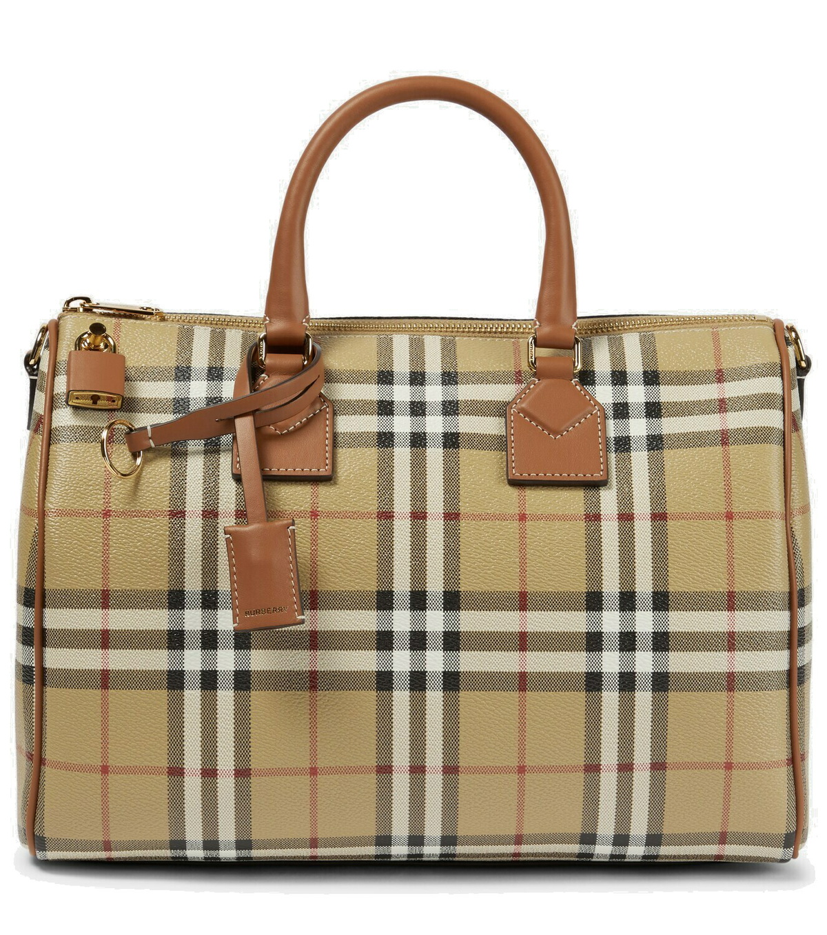 Burberry Burberry Check Medium canvas tote bag Burberry