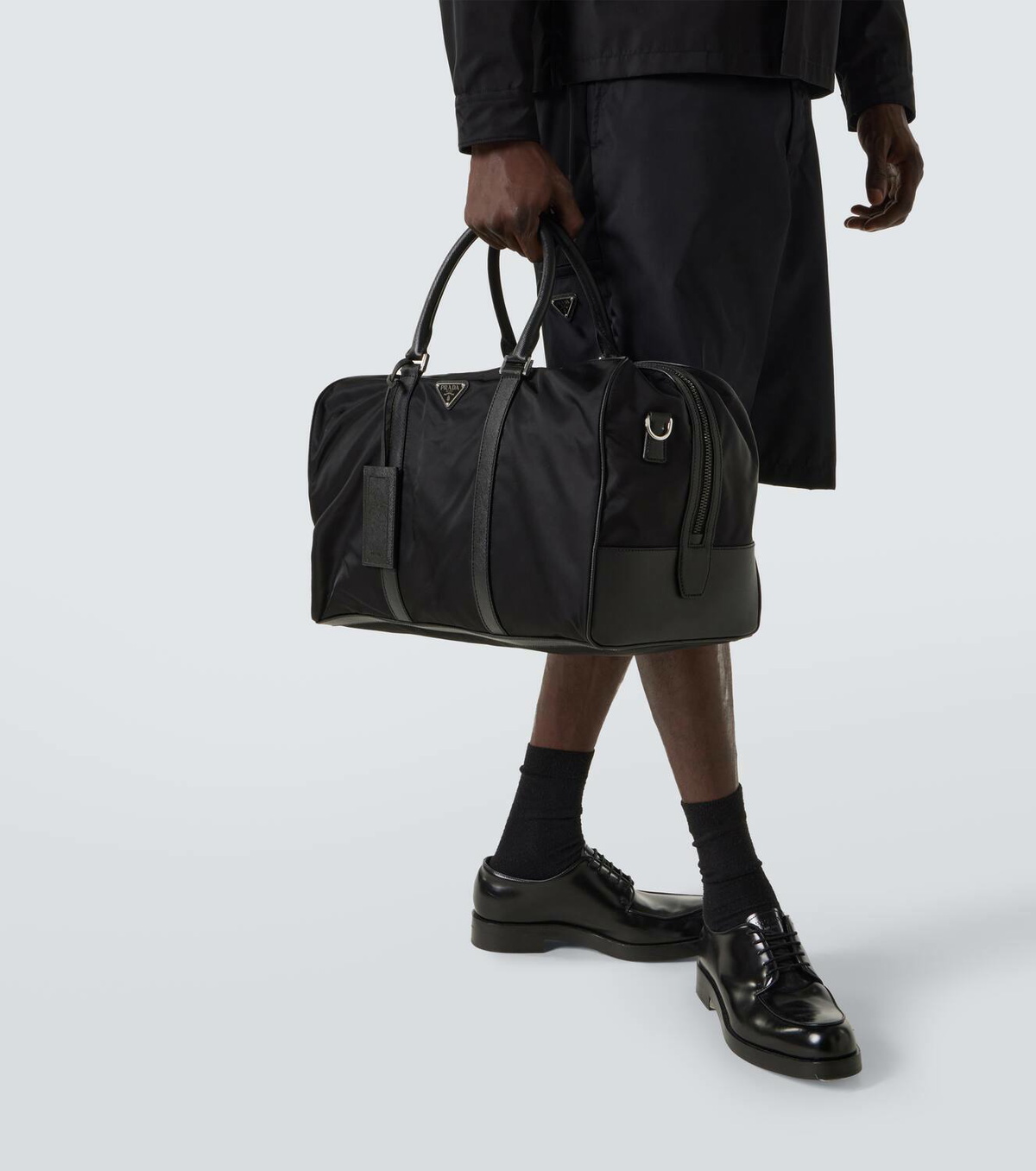 Prada Re-Nylon and Saffiano leather duffel bag