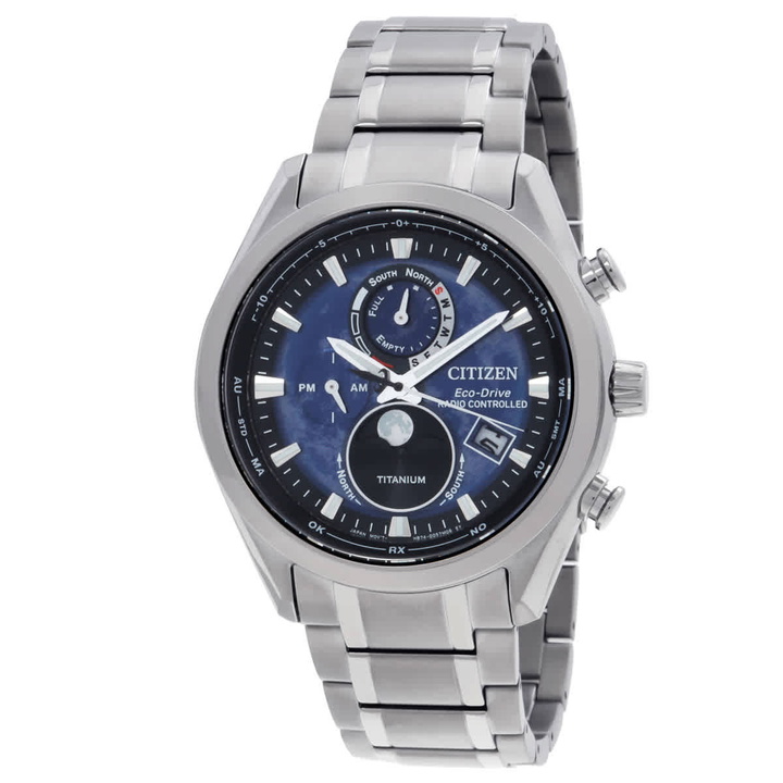 Photo: Citizen Tsuki-yomi A-T Perpetual World Time Blue Dial Mens Watch BY1010-57L