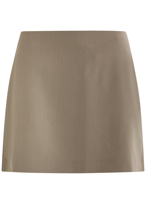 Photo: Matteau Wool-blend Mini Skirt Taupe