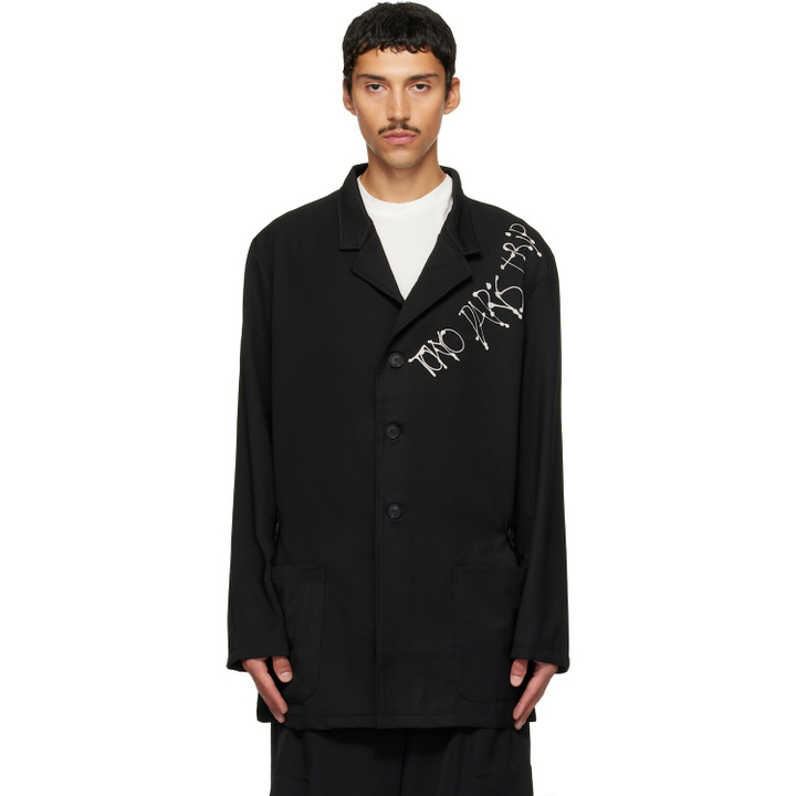 Photo: Y-3 Black Chito Edition City Graphic Wool Blazer