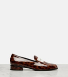 Givenchy Logo patent leather loafers