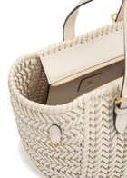 Anya Hindmarch The Neeson Small Woven Leather Tote - Off White - One Size