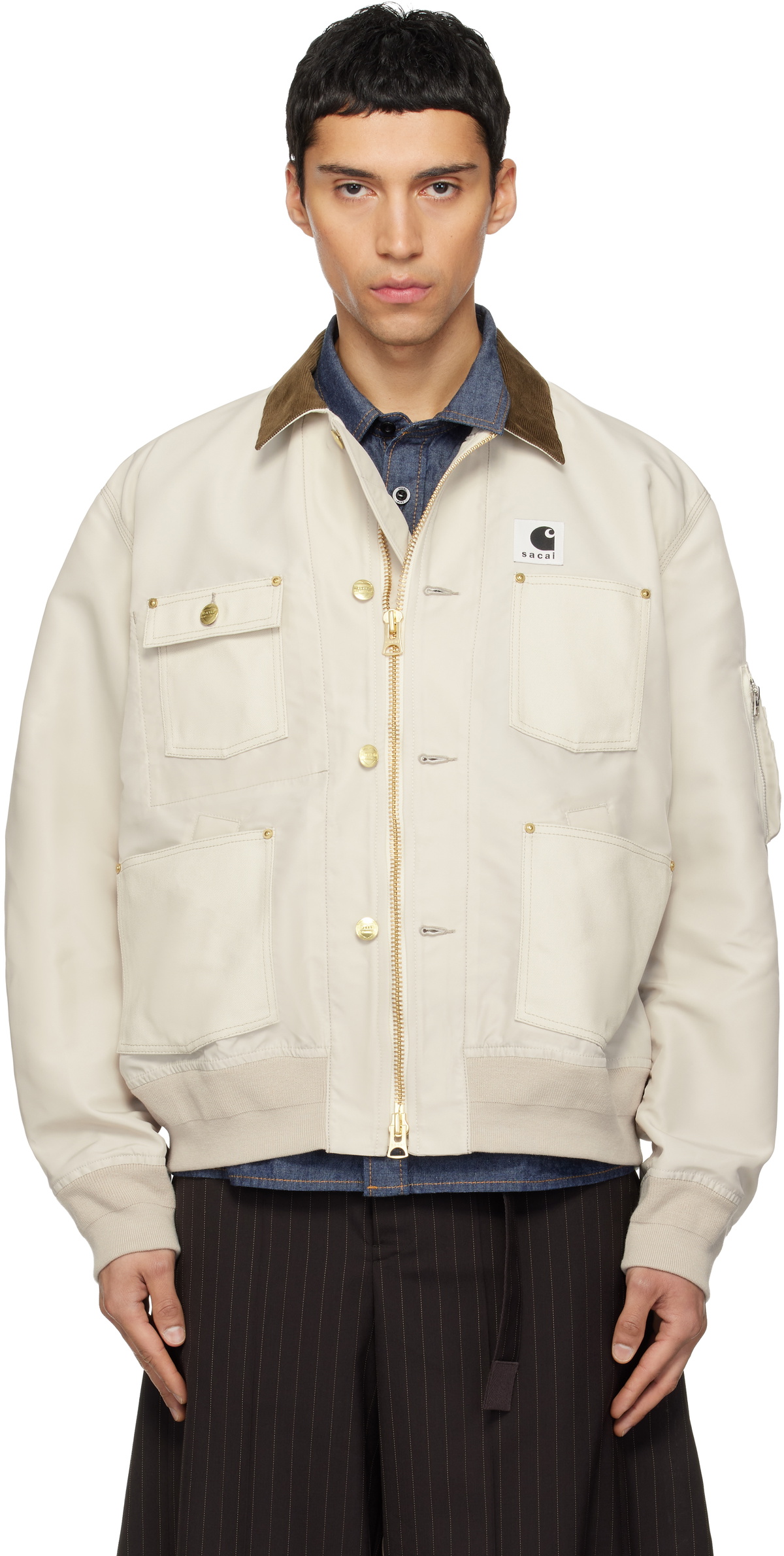 Sacai Patchwork puffer jacket Sacai