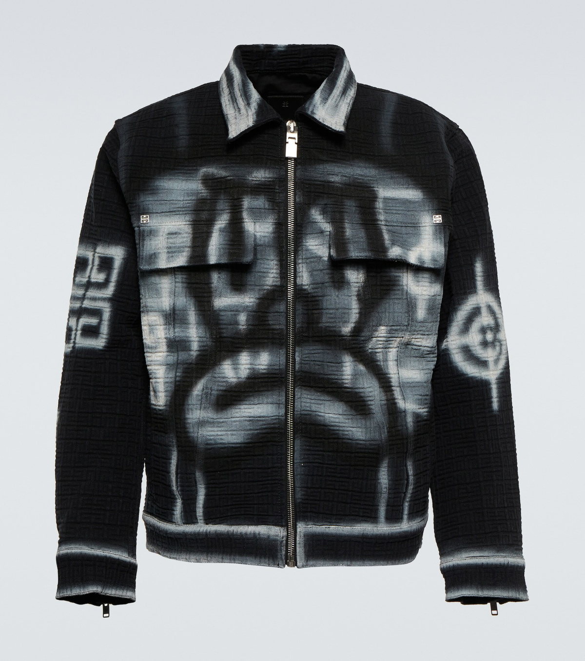 Givenchy Blue 4g Monogram Denim Jacket