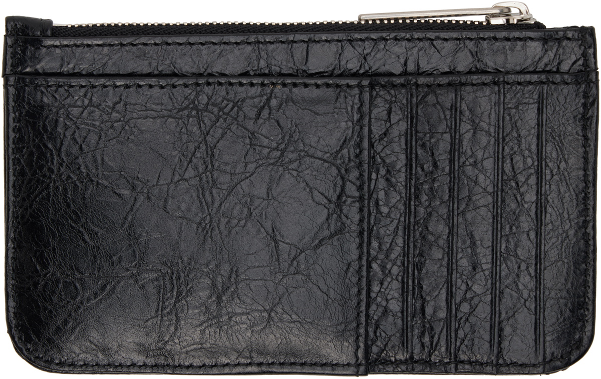 Balenciaga Black Monaco Long Coin & Card Holder