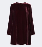 Asceno Larissa velvet minidress