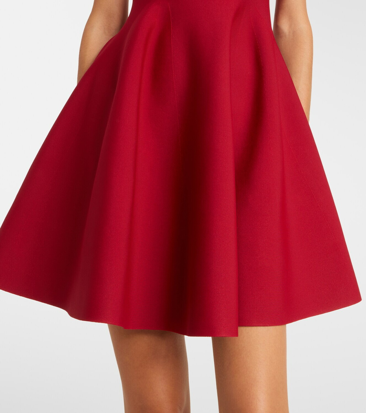 McQueen Lace-trimmed minidress