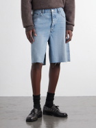 FRAME - Frayed Denim Shorts - Blue