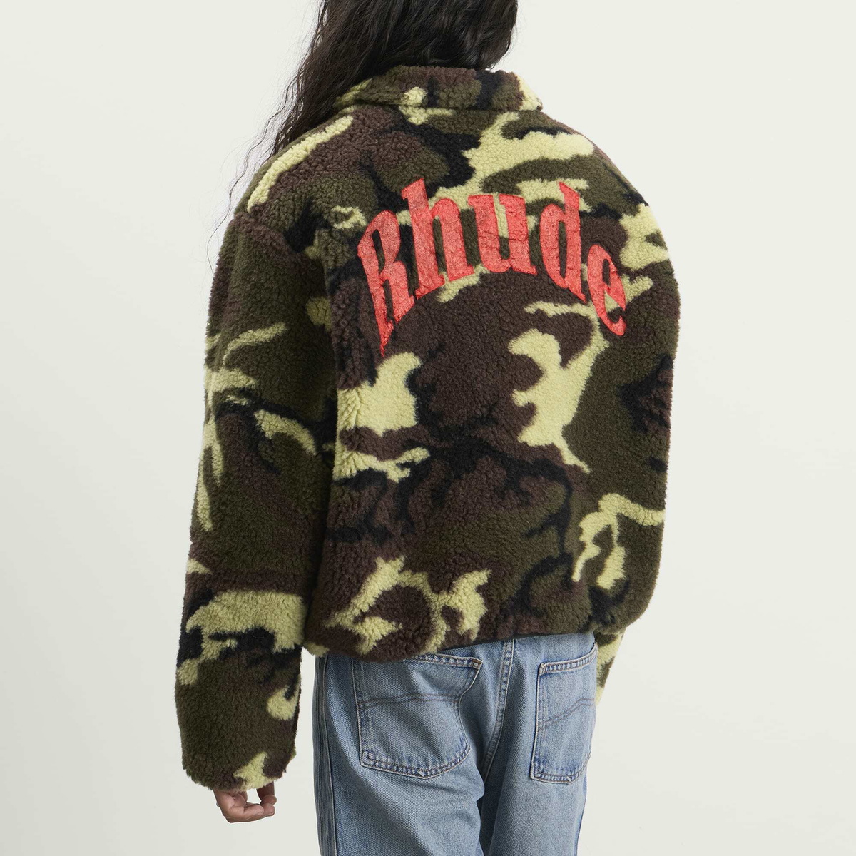 Rhude Men's Parilla Camouflage Jacket in Green/Brown/Black