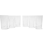 Soho Home - Barwell Set of Six Cut Crystal Highball Glasses - Neutrals