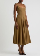 Odd Muse The Ultimate Muse Jersey Midi Dress Olive