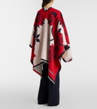 La DoubleJ Soul floral wool and silk poncho