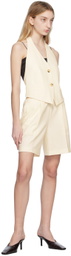Helmut Lang Off-White Halter Vest
