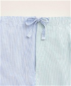 Brooks Brothers Men's Oxford Cotton Pajamas in Fun Stripe