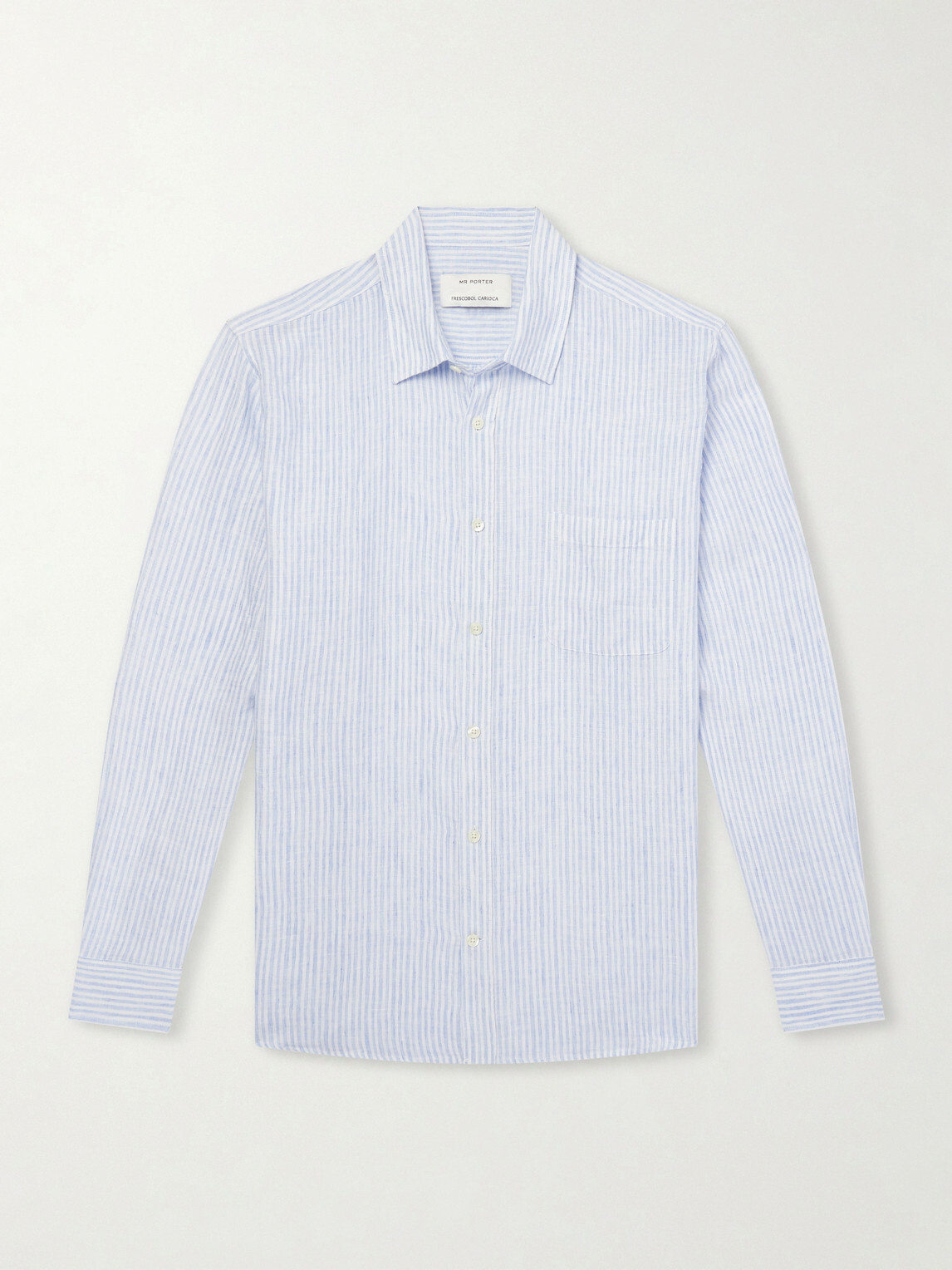 Frescobol Carioca - Striped Linen Shirt - Blue