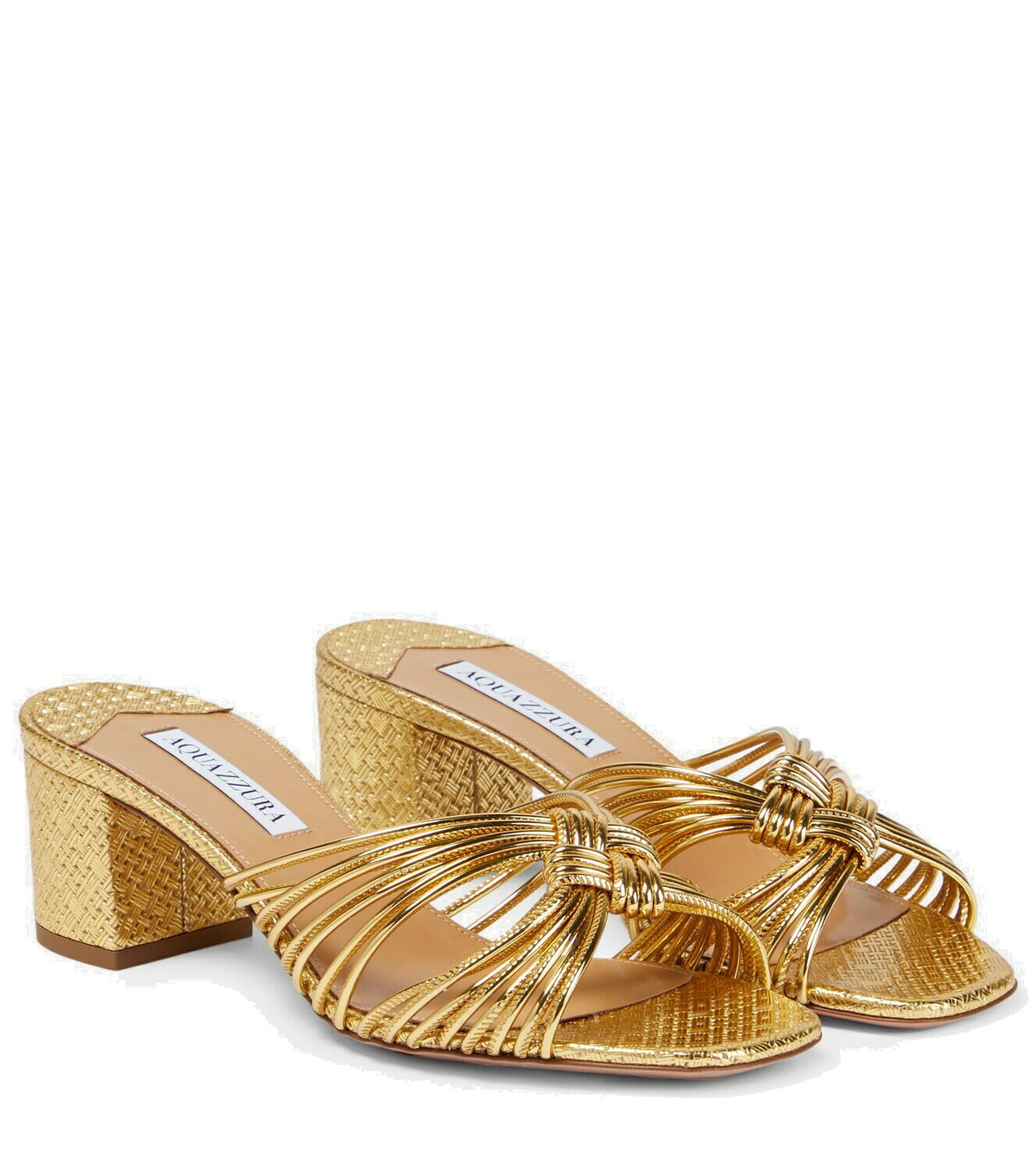 Aquazzura Club 50 leather mules Aquazzura