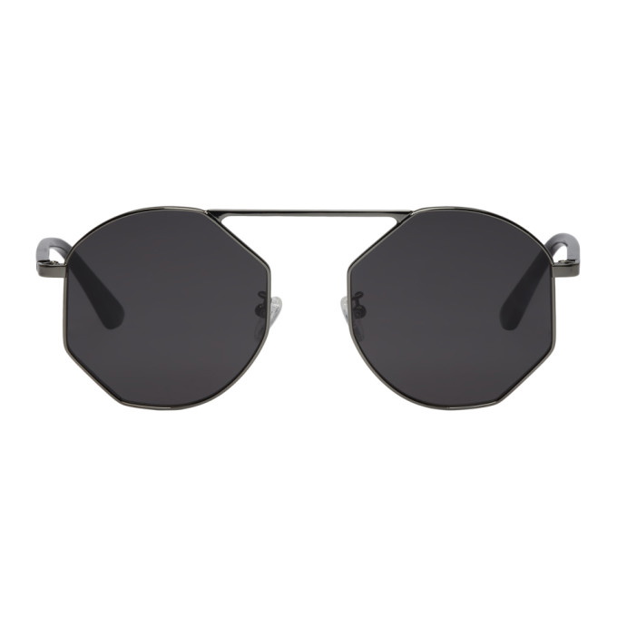 Photo: McQ Alexander McQueen Gunmetal MQ0146 Sunglasses