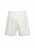 AURALEE Wide Cotton Oxford Shorts