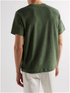Howlin' - Fons Cotton-Blend Terry T-Shirt - Green