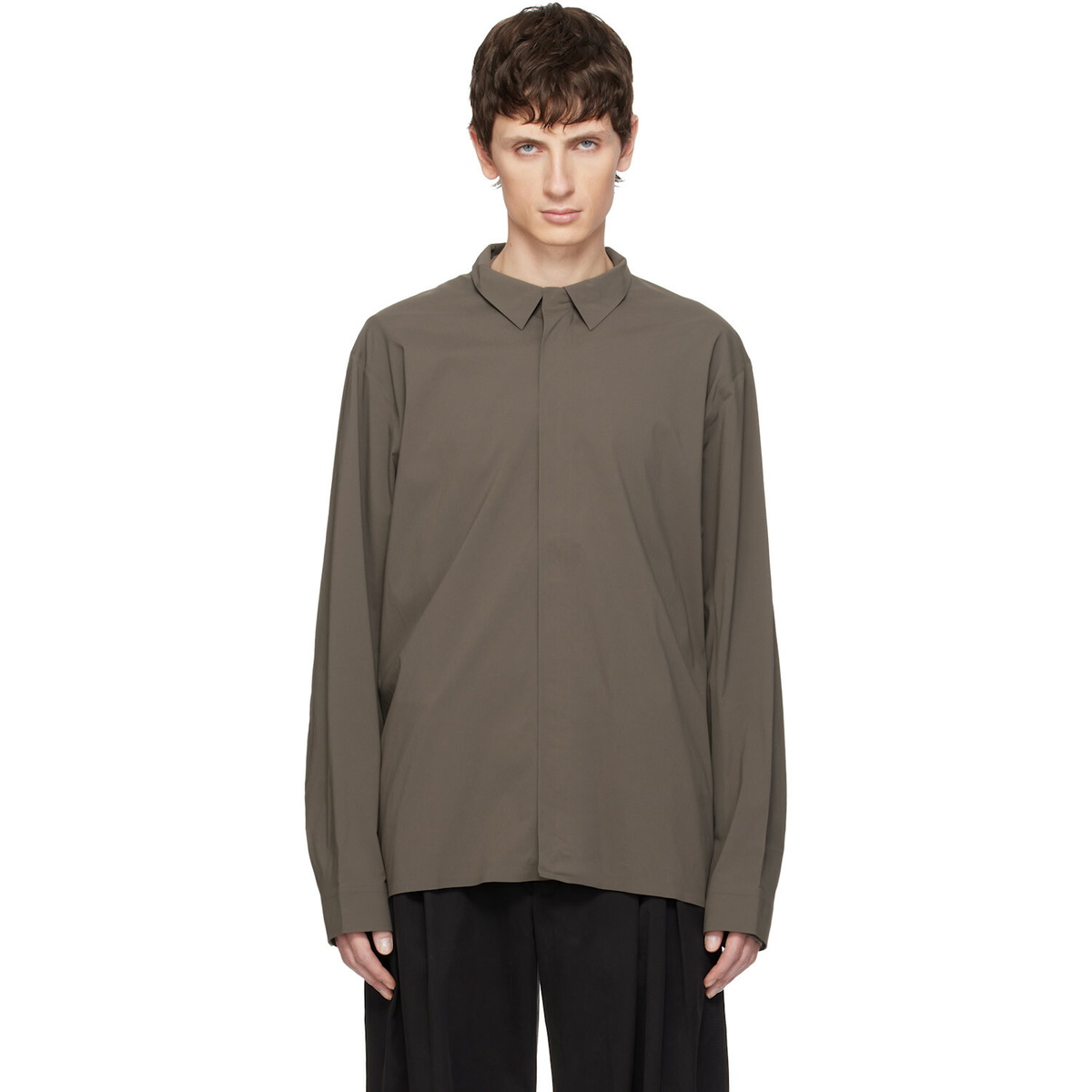 Veilance Taupe Metry Shirt