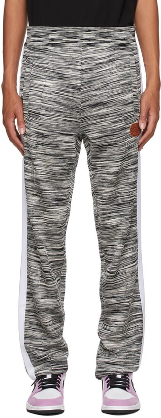 Photo: Palm Angels Black & Off-White Missoni Edition Knit Lounge Pants