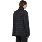 Z Zegna Reversible Black Quilted Jacket