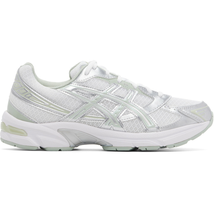 Photo: ASICS White & Green Gel-1130 Sneakers