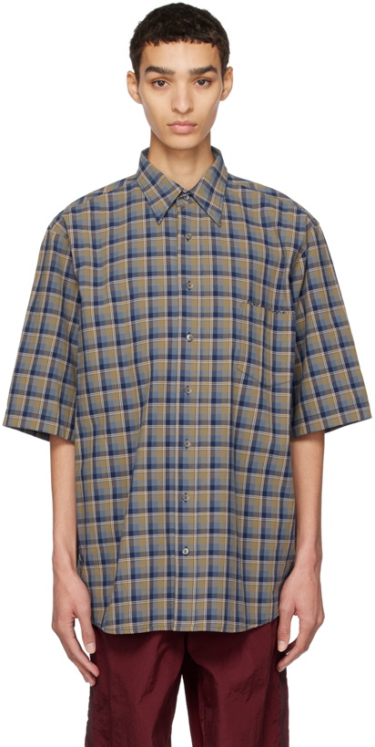 Photo: Acne Studios Blue & Green Check Shirt