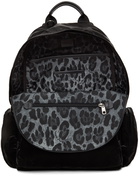 Dolce & Gabbana Black Nylon Sicilia DNA Backpack