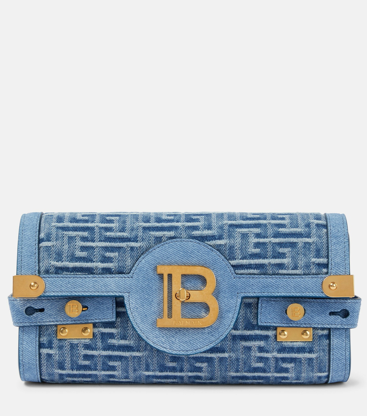 Balmain - B-Buzz 23 Small jacquard crossbody bag