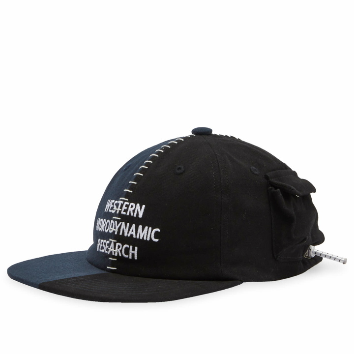 Photo: Space Available Men's x WHR Rework Pocket Cap in Black/Navy Mix 