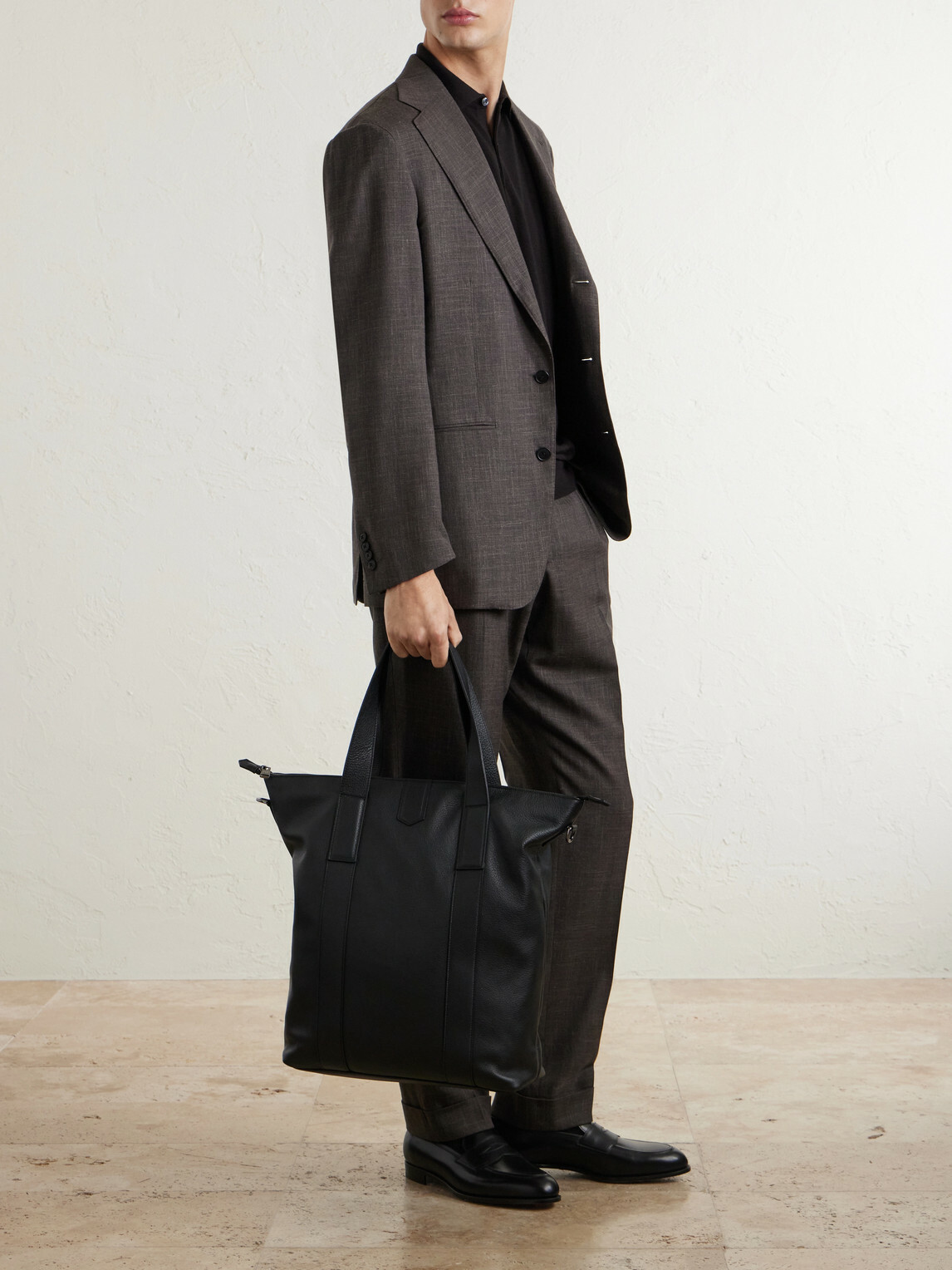 Canali - Full-Grain Leather Backpack