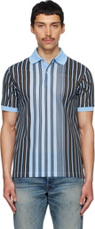 Paul Smith Blue Deck Stripe Polo