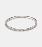 Shay Jewelry Diamond Tennis Stretch 18kt white gold bracelet with diamonds