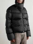 Rick Owens - Turtle Cropped Quilted Recycled Shell Down Jacket - Black