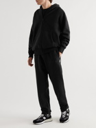 Abc. 123. - Straight-Leg Webbing-Trimmed Logo-Embroidered Cotton-Blend Jersey Sweatpants - Gray
