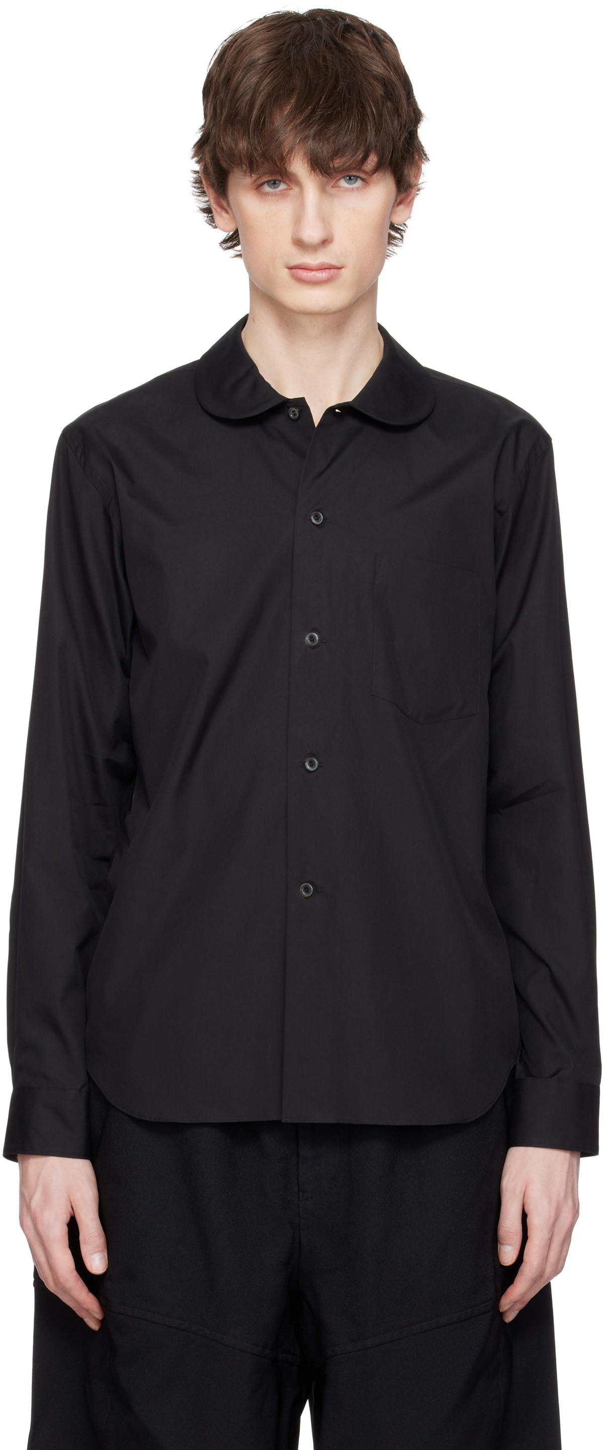Black Comme des Garçons Black Peter Pan Collar Shirt