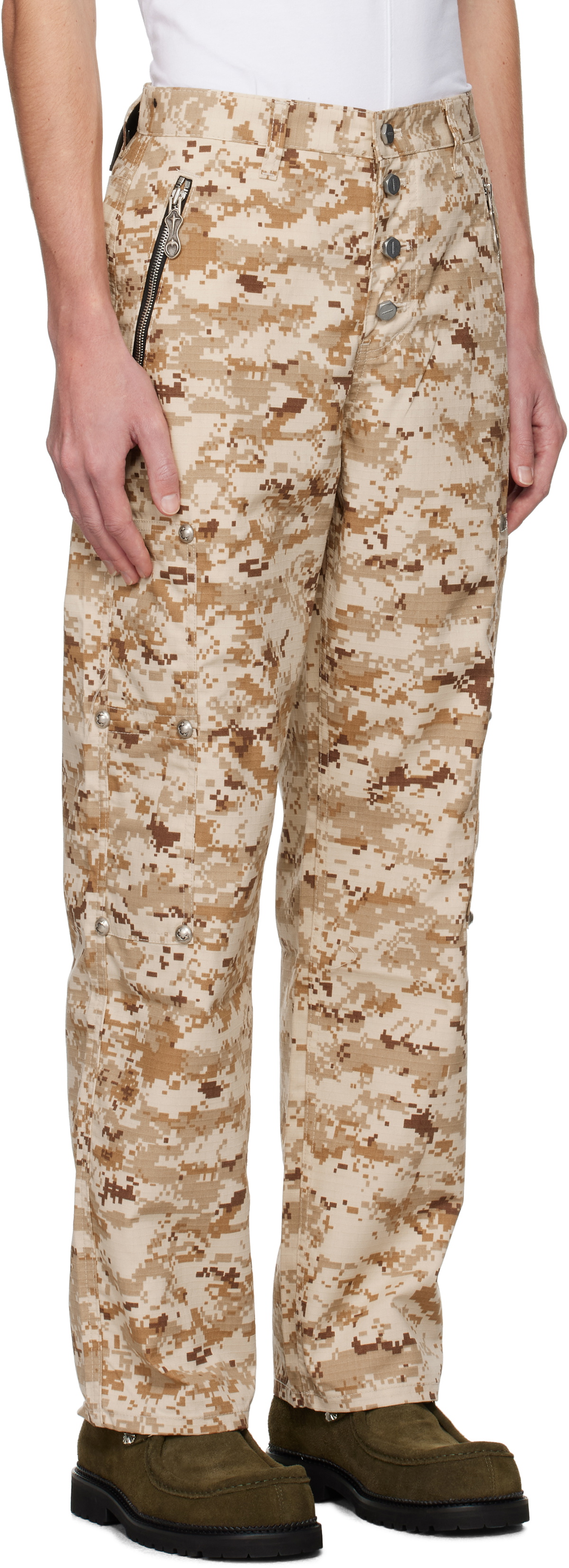 Thug Club Beige Bio Soldier Trousers Thug Club