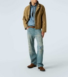 RRL Suede and leather cowboy boots