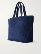 Aimé Leon Dore - Logo-Embroidered Cotton-Corduroy Tote - Blue