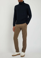 7 For All Mankind Slimmy Chino Cotton-blend Trousers Brown