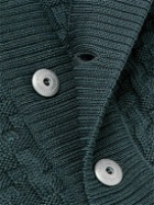 S.N.S Herning - Stark Textured Virgin Wool Cardigan - Blue