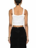 TwinSet Lace Detail Crop Top
