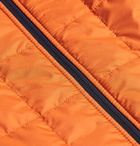 Cafe du Cycliste - Léonie Knit and Quilted Shell Jacket - Orange