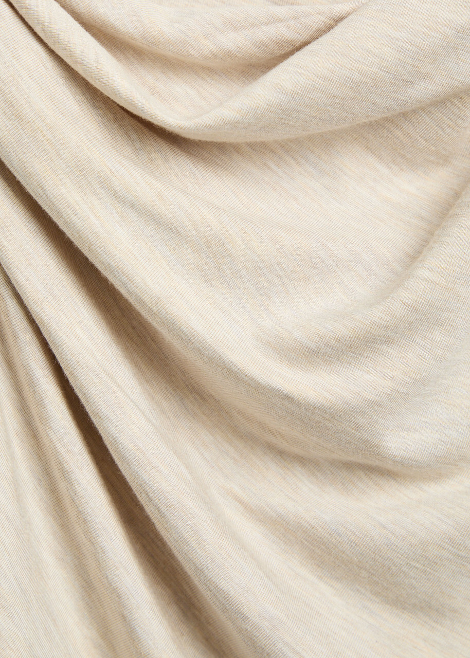 Vince Draped Stretch-jersey top Off White