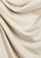 Vince Draped Stretch-jersey top Off White