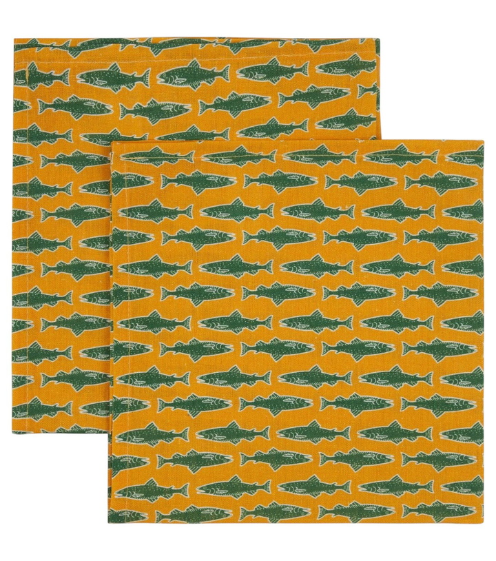 Photo: La DoubleJ Como Fish Large set of 2 napkins