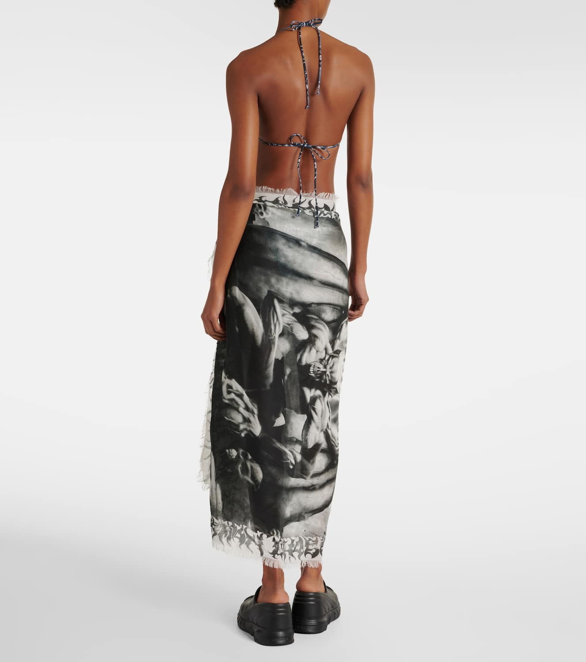Jean Paul Gaultier Printed beach cover-up Jean Paul Gaultier