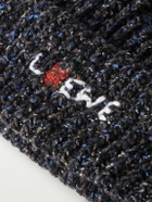 LOEWE - Louis Wain Logo-Embroidered Ribbed-Knit Beanie
